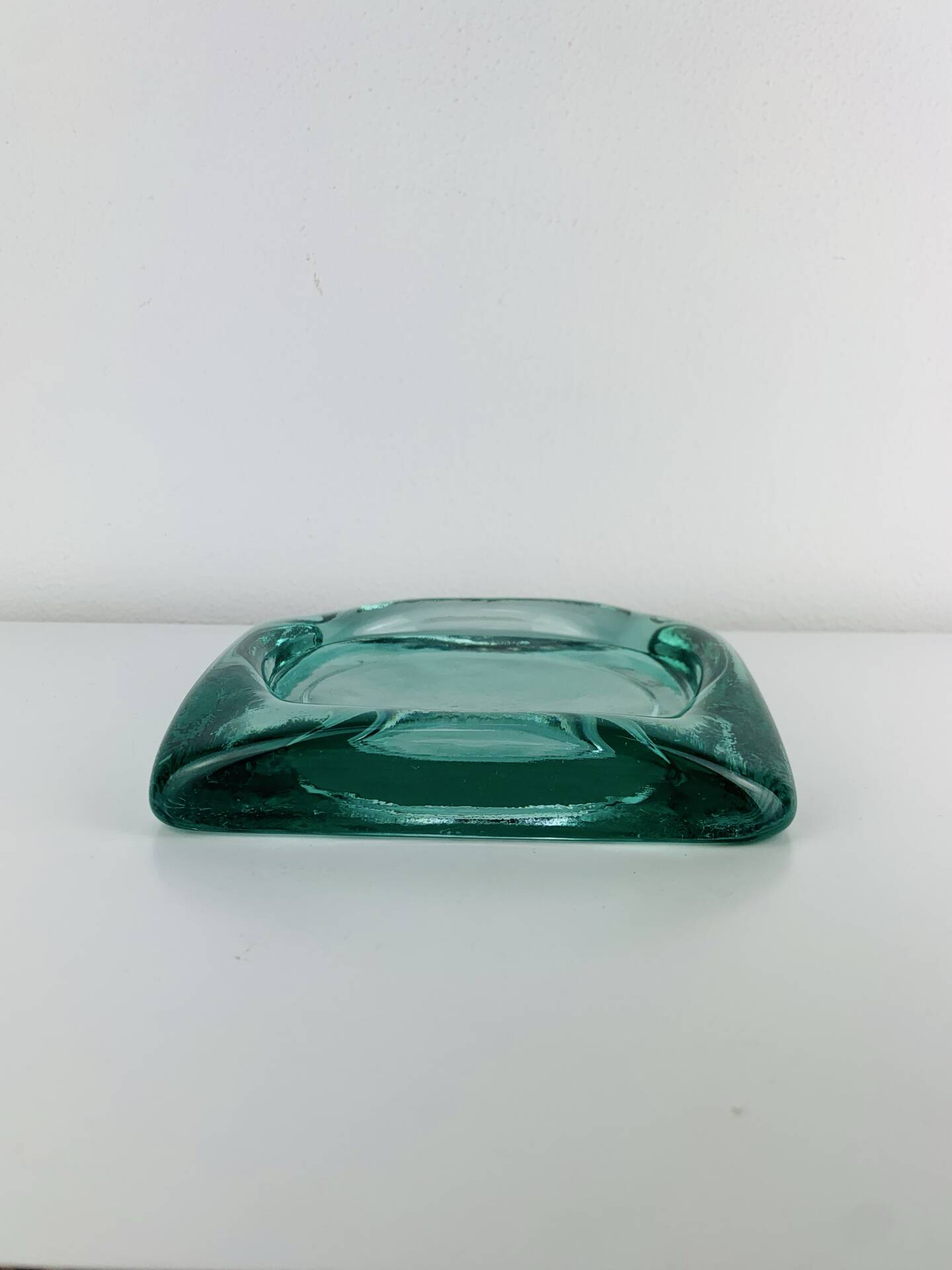 Vide poche ou cendrier Saint Gobain, pavé de verre, années 60