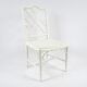 Set of 4 faux bamboo dining chairs, 1970s
