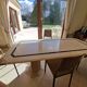 Marble dining table for 6 people.