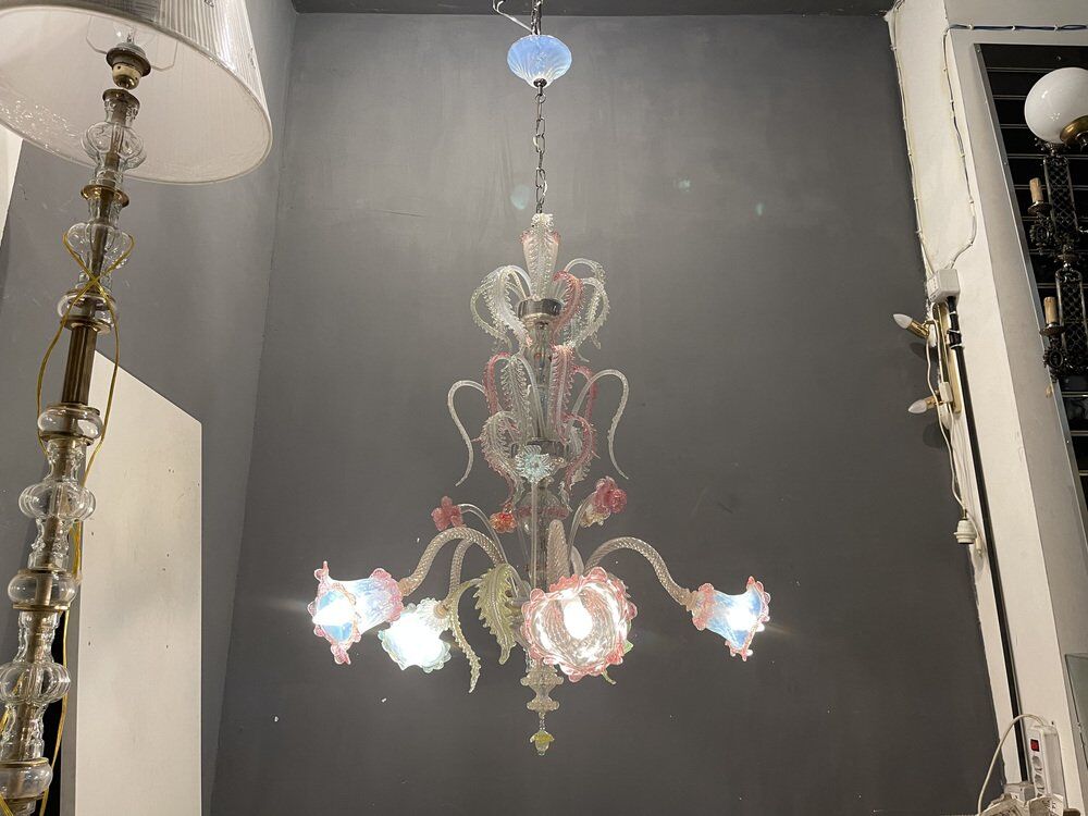 Venetian Chandelier in Murano Glass, 1960s