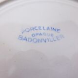 Set of 6 vintage Badonviller porcelain dessert plates