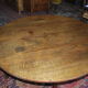 Table 1/2 lune en chêne / 130 cms de diamètre