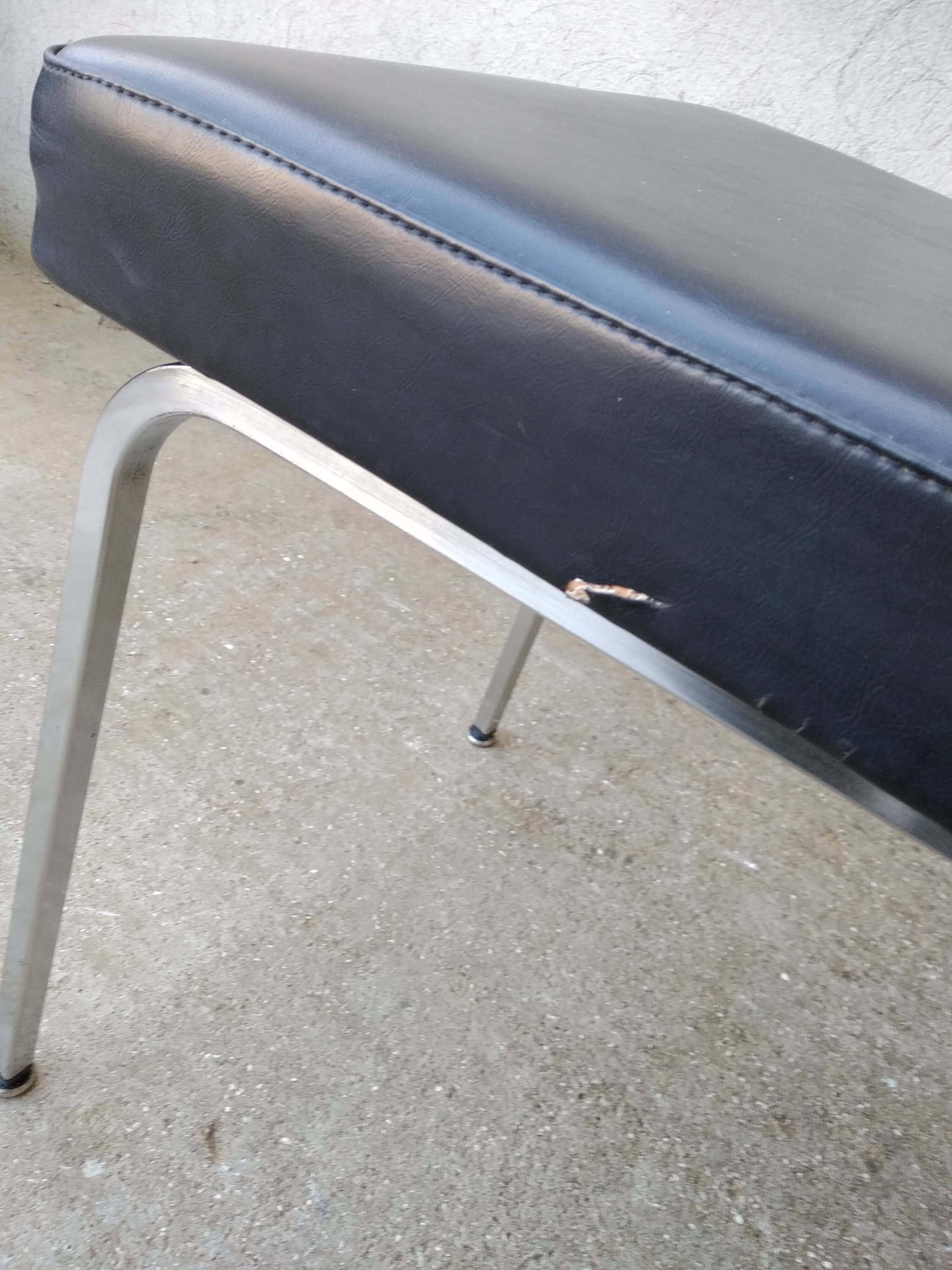 Faux leather office chair 1960s