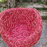 Pair of rattan armchairs