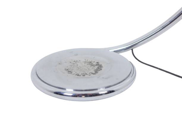 Elio Martinelli. Chrome metal floor lamp. 1970s.