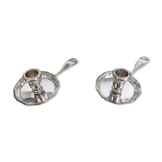 Set of 2 Ghristofle candle holders