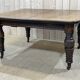 English nineteenth oak table with 1 crank extension