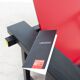 Red and blue chair Gerrit Rietveld by Cassina