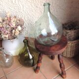 Tripod stool feet "rosary" in vintage wood 60s-70s