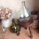 Tripod stool feet "rosary" in vintage wood 60s-70s
