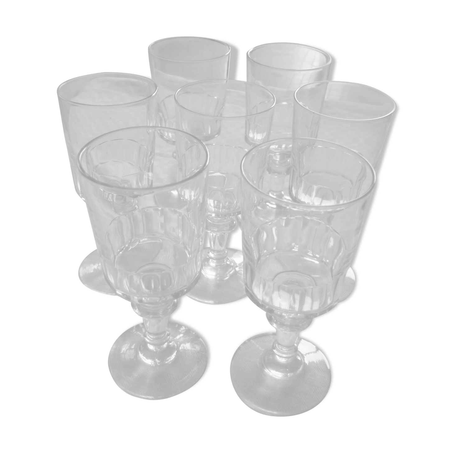 7 glasses a wine, port hilled so-called "mirabeau"