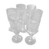 7 glasses a wine, port hilled so-called "mirabeau"