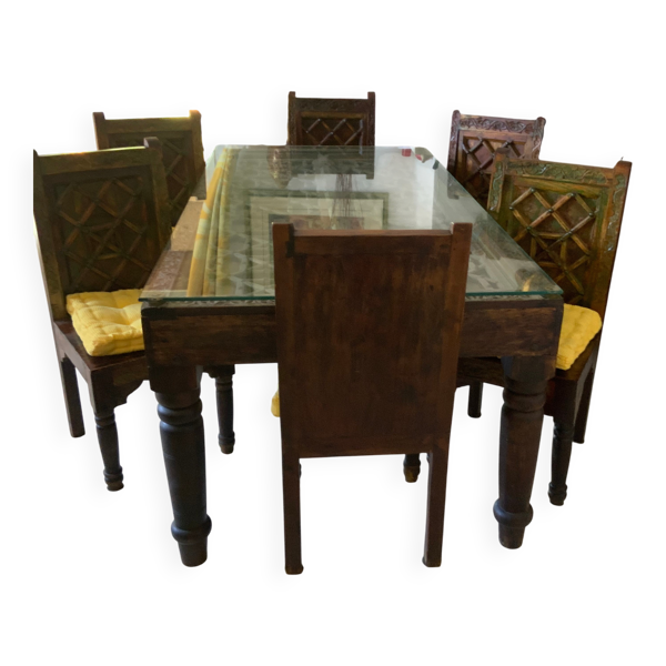 Table, style Indo, pakistanais artisanale du monde
