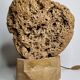 Sculptural lamp in openwork mineral concretion, brutalist style – 42 cm