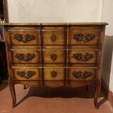 Commode Louis XV en merisier massif