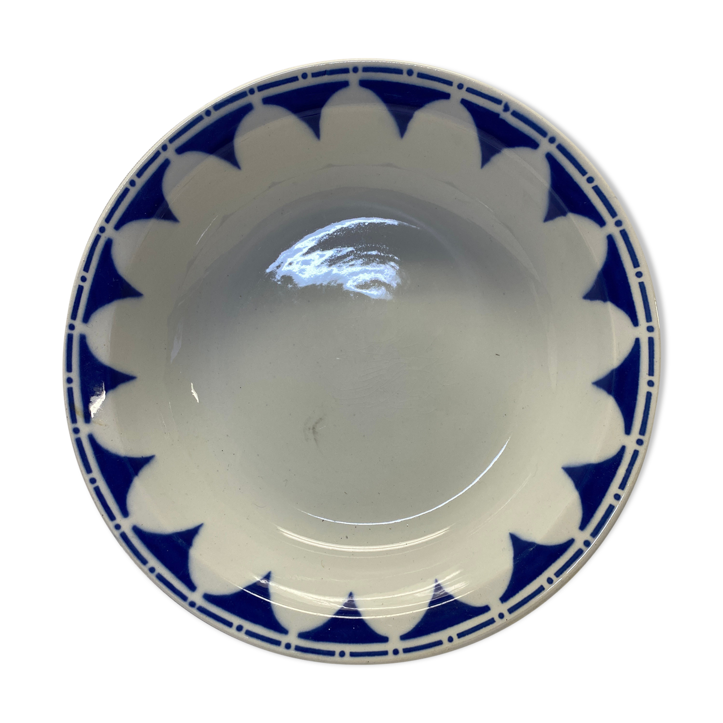 Large flat serving Sarreguemines