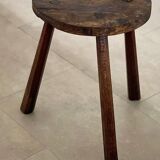 Tabouret paysan en chêne