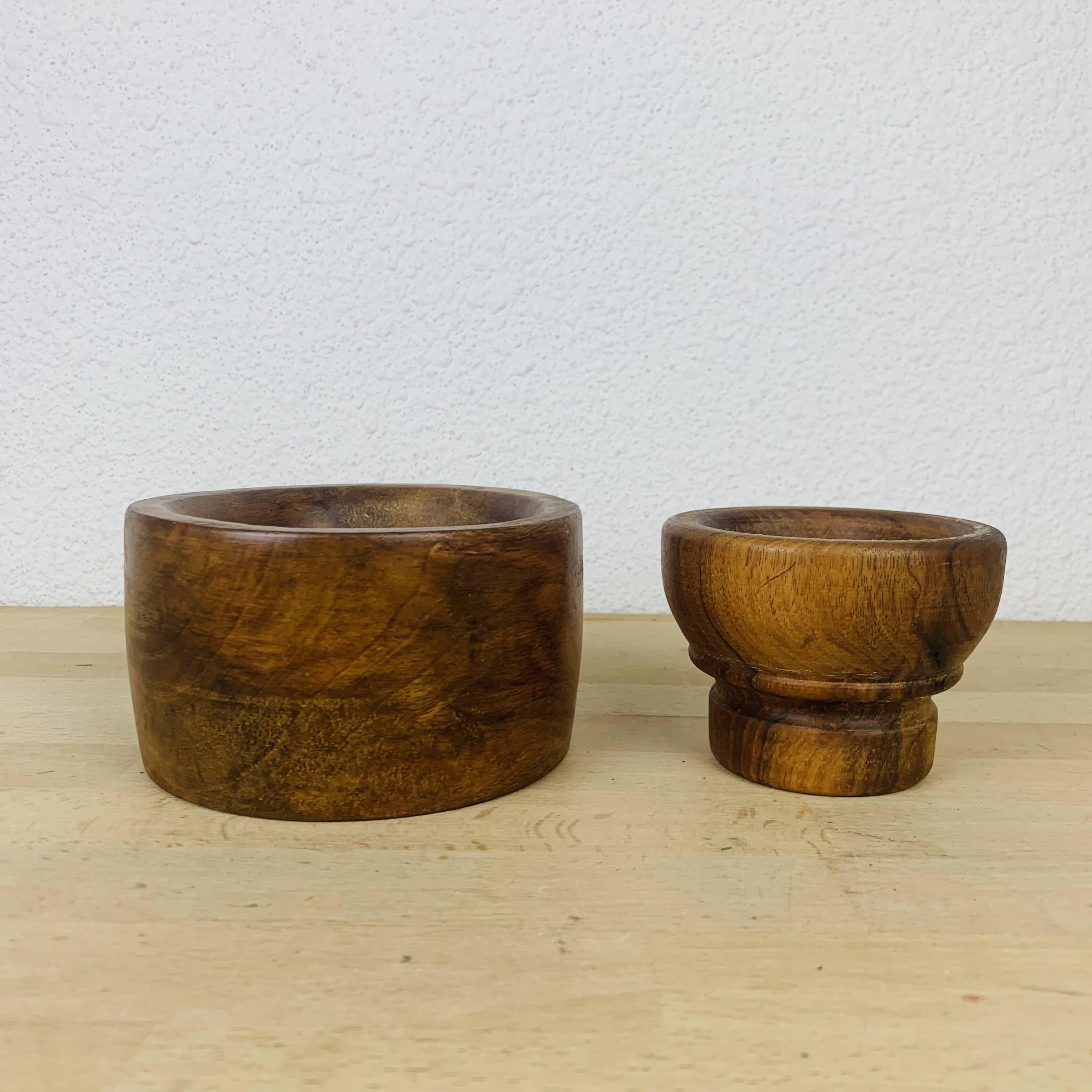 Duo Scandinavian teak bowls from the 60s