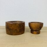 Duo Scandinavian teak bowls from the 60s