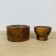 Duo Scandinavian teak bowls from the 60s