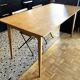 Table à manger sur-mesure en chêne massif — style scandinave - ébéniste
