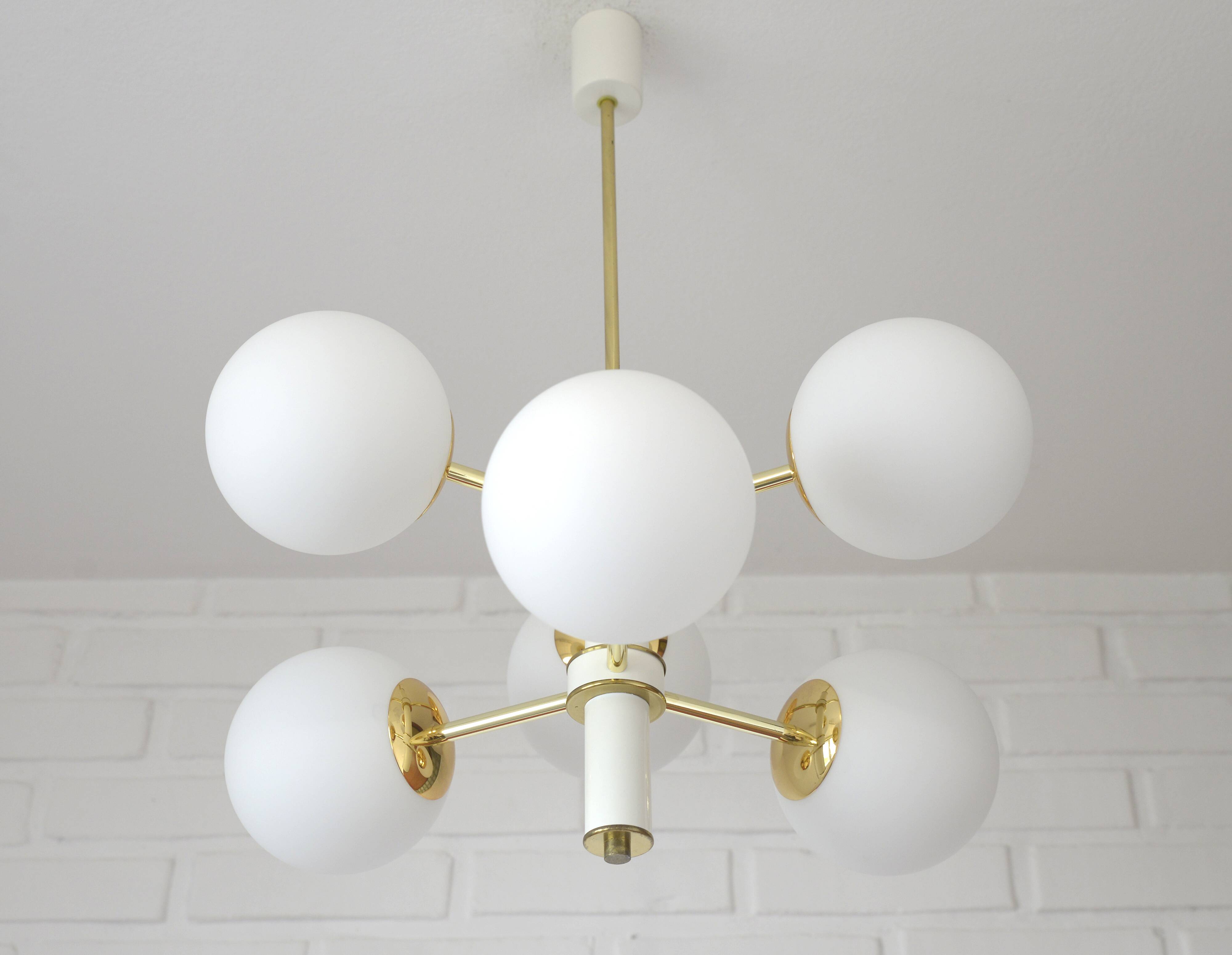 Sputnik  MCM hanging lamp vintage pendant light Space Age  style 1970's