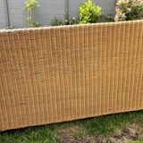 Banquette rotin / osier