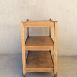 1950s wheeled oak dessert