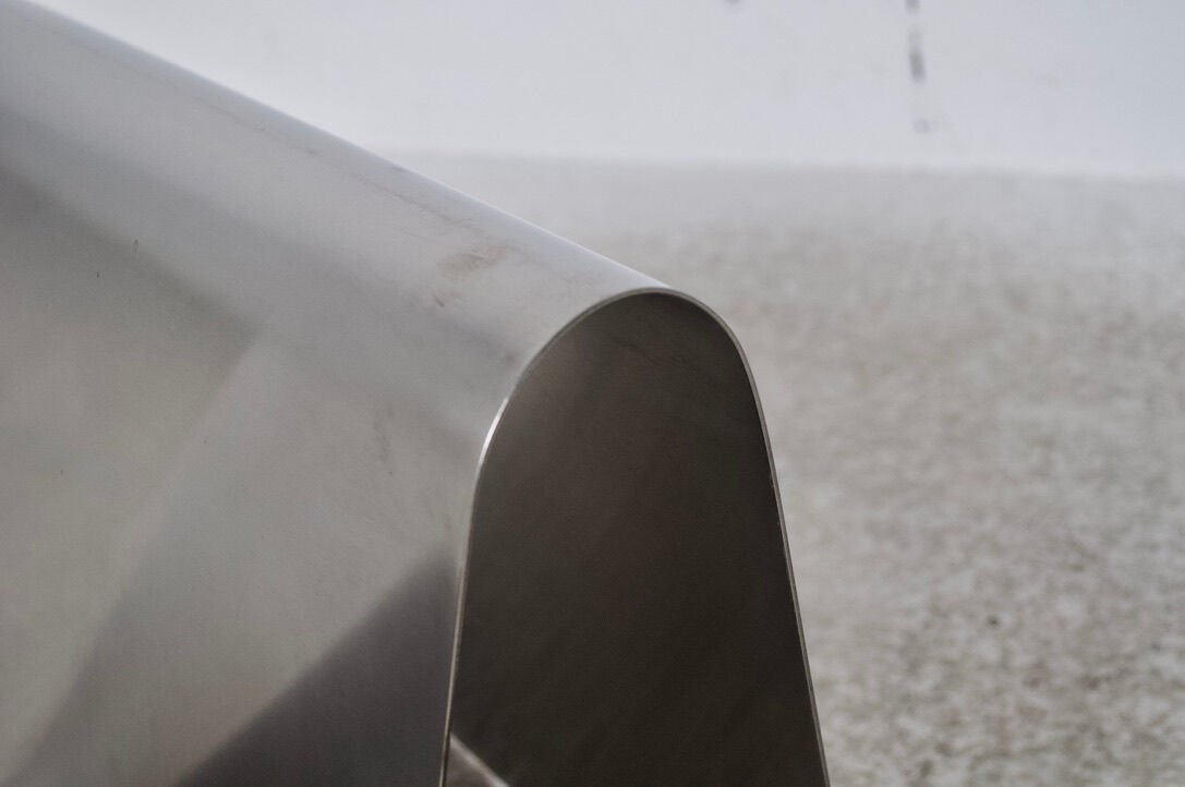 Magazine holder anonymous work 70' brushed steel