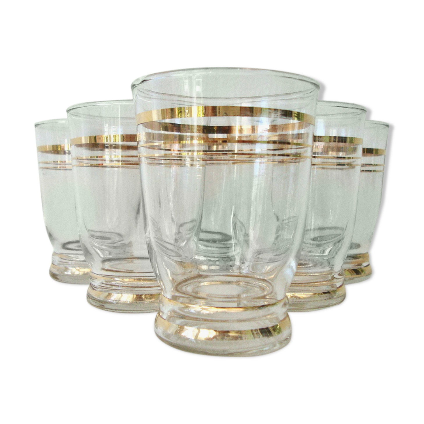 Set of 6 vintage water glasses