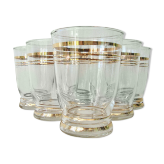 Set of 6 vintage water glasses