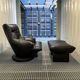 Ligne roset - armchair driver and sound ottoman 70's