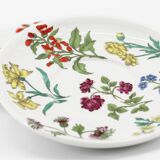 Lot de 2 assiettes herbier porcelaine de Paris