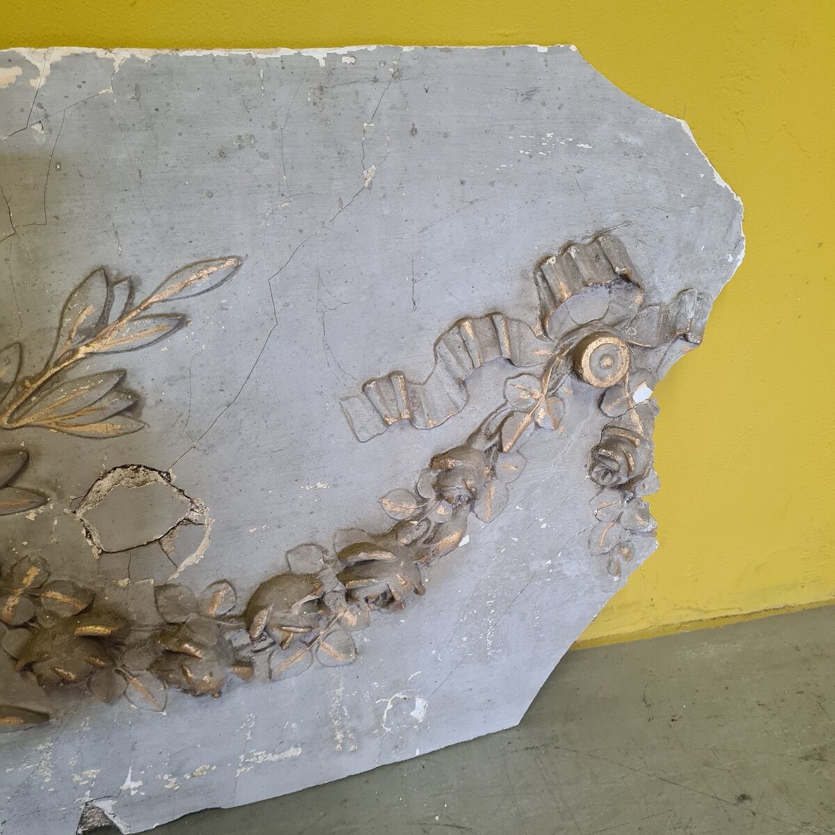 Antique French Louis XVI Plaster Ornament, 18th Century.