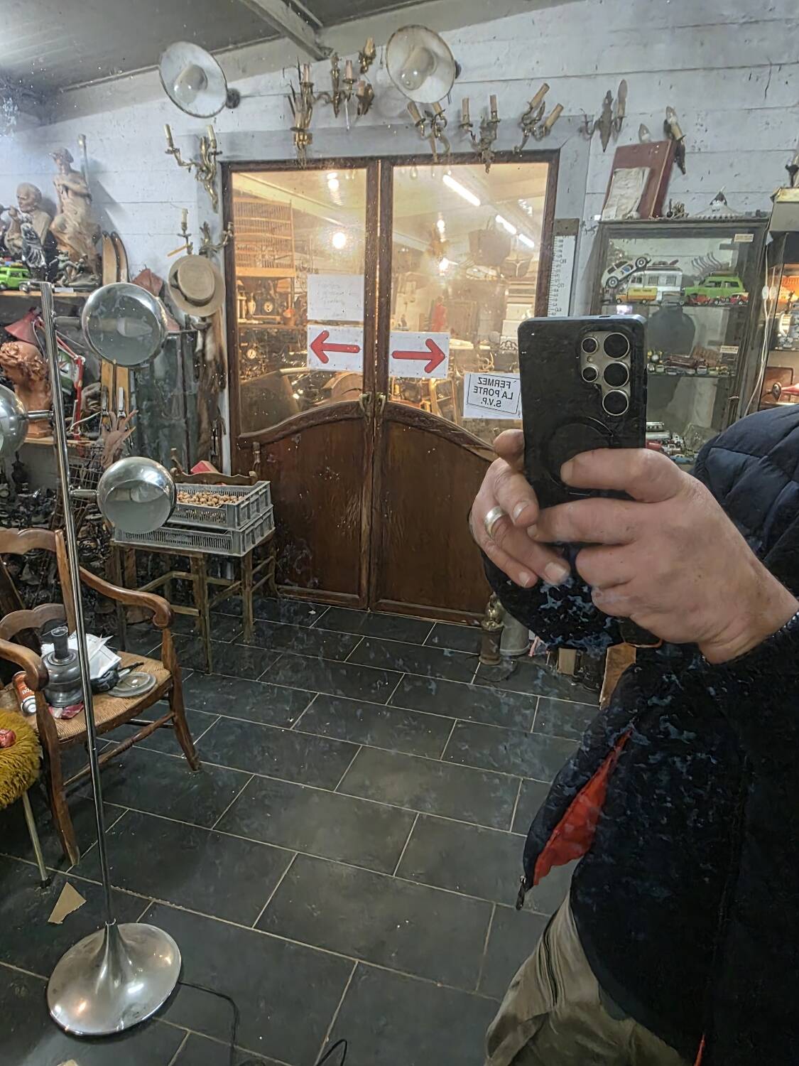 Antique Napoleon III gilded mirror