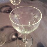 Old vintage glasses with ciselé 6