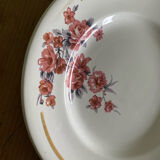Set of 6 old flat plates Salins