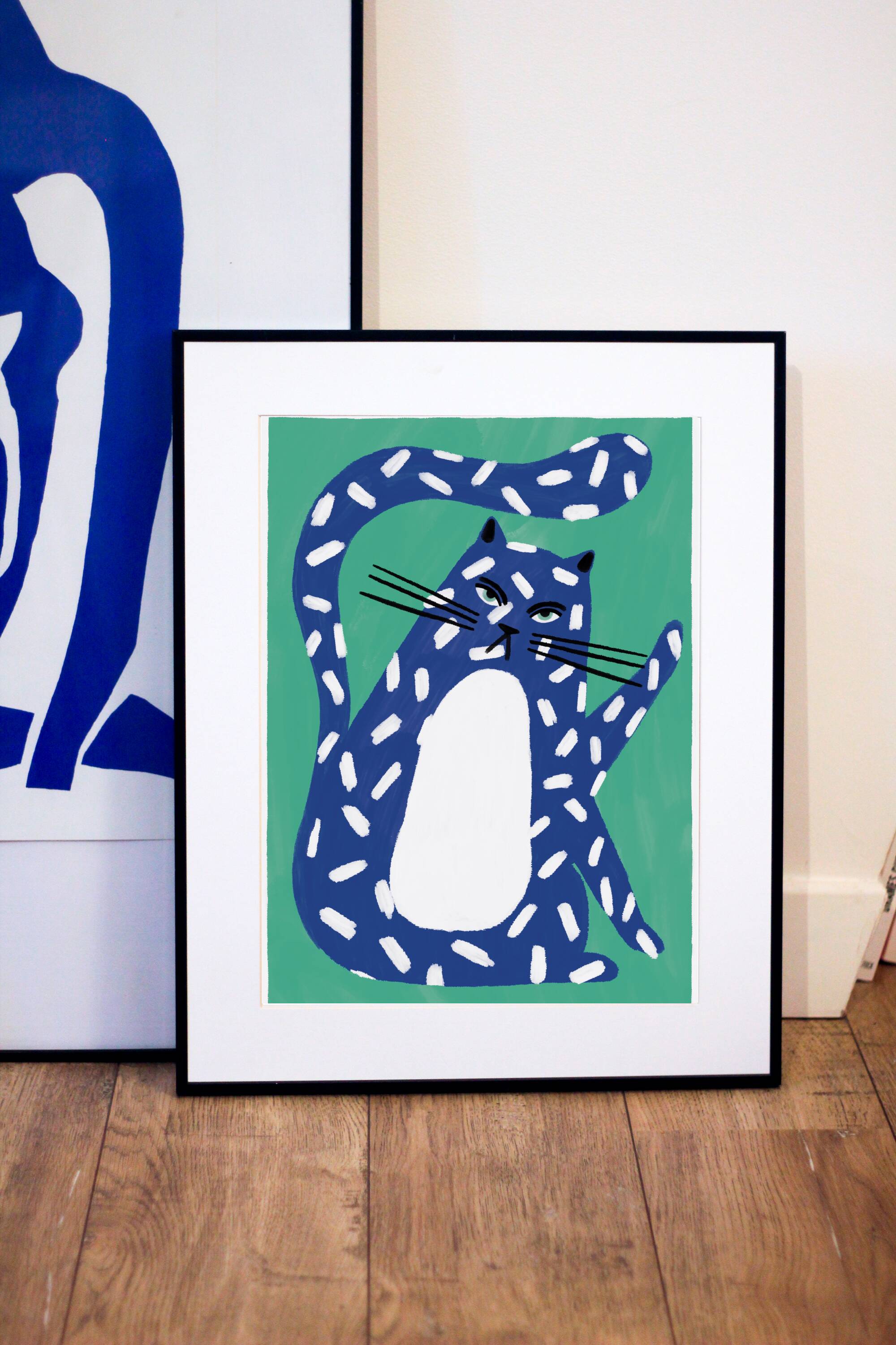 The cat - a4 illustration