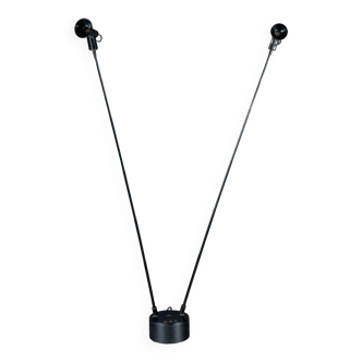 Luxo Sciopticon halogen lamp two black rods