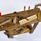 Children's wooden workbench
