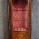 Antique Louis XV style display cabinet, in richly inlaid rosewood