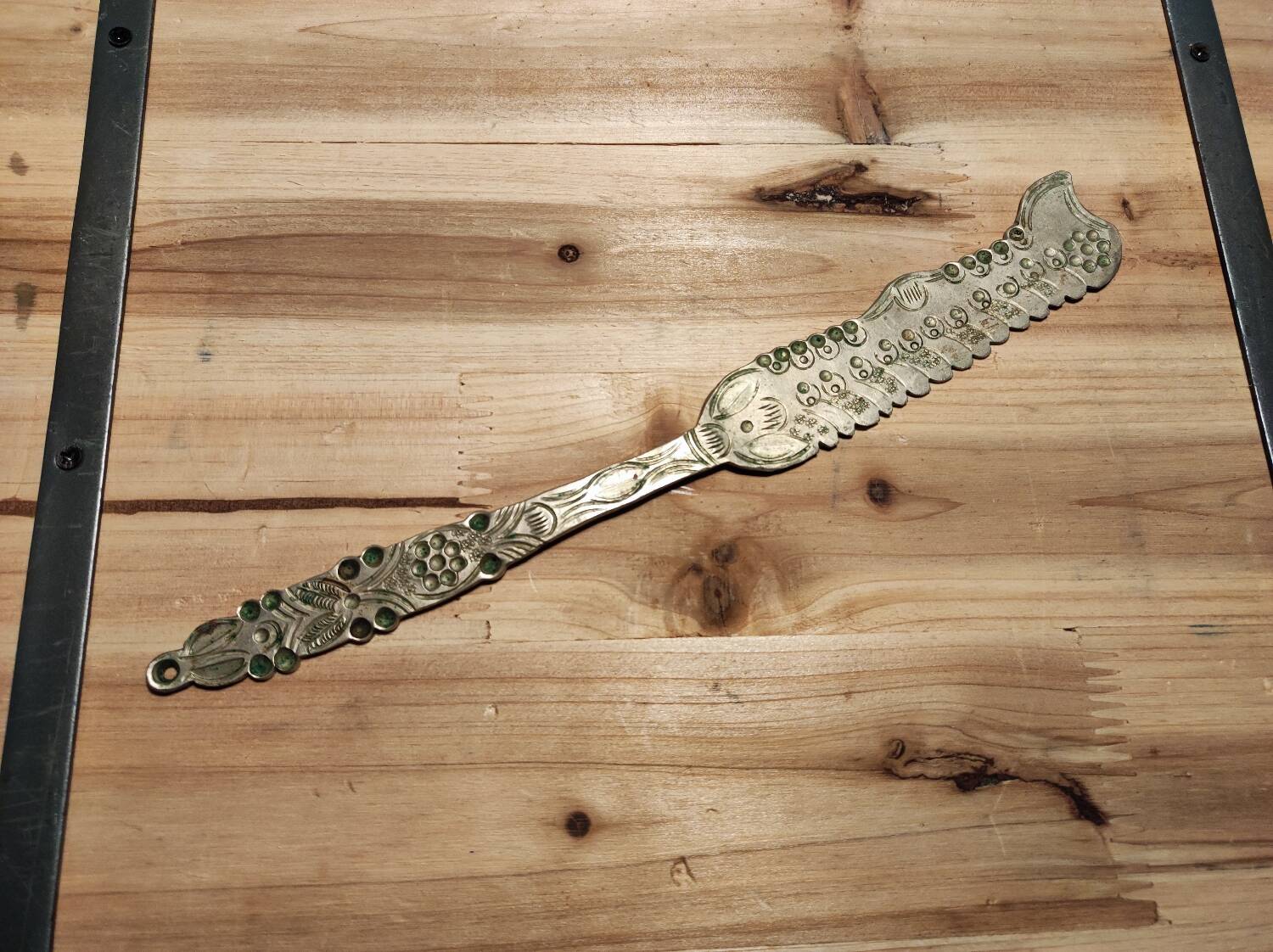 Antique metal cake knife