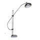 Large adjustable "Arc" lamp in marble and chrome, Italian design from the 1970s.