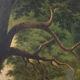 Oil on canvas undergrowth scene early twentieth century