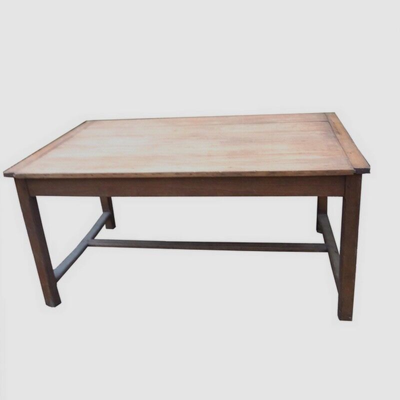 Old wooden farmhouse table