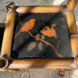Antique bamboo side table