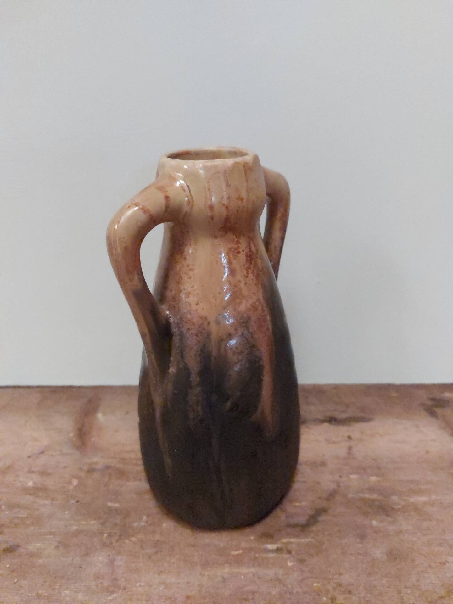 Vase Art Déco en grès flammé par Gilbert Méténier – 18 cm