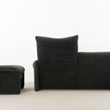 2-seater sofa & footstool maralunga by Vico Magistretti, Cassina