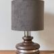 Ceramic Lamp with Aluminium Rim 1970s