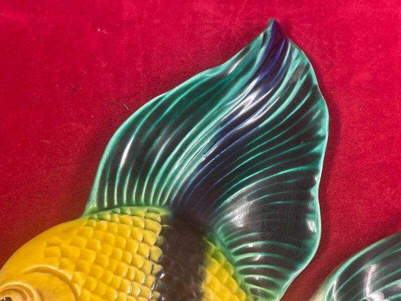 Superb ceramic fish creation albert ferlay vallauris -1970 - 27 x 21 cm